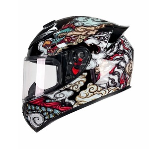 Casco de Motocicleta Integral con Alerón Aerodinámico, Gráfico con el Número 66 en Amarillo Neón, Casco de Carreras para Moto - Product Image 4