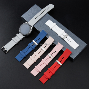 Pulsera de silicona de alta calidad con logotipo impreso, correa de reloj personalizada para samsung <span class=keywords><strong>watch</strong></span> 4, correa de lujo - Product Image 5