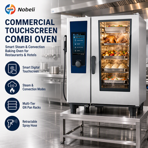 Horno de Vapor Universal Rational Lexin Alemán, un Horno de Vapor Universal con Pantalla Táctil Inteligente para Restaurantes Occidentales Comerciales - Product Image 1