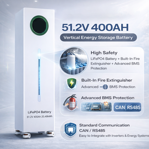 Bullcube 51.2v 400ah Energy Storage <b>Battery</b> Lithium 20.48kwh 4000 Cycles 51.2V GX-48400-RL <b>48v</b> 400ah Lifepo4 <b>Battery</b> 51.2v Energ - Product Image 4