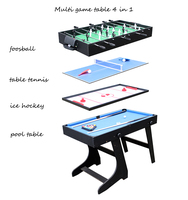 Table de billard multi-jeux 4-en-1 personnalisée, écologique, en MDF, avec coussin en caoutchouc pour enfants, unisexe, marque G S