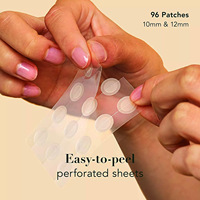 Patchs Hydrocolloïdes Anti-Acné Points et Imperfections, avec Granules d'Acide Salicylique, Invisibles, Emballage Carton Imprimé Cœur
