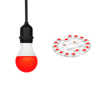 AC85-265V 7W SMD LED Ampoule Lumière A60 A19 Éclairage Rouge E26 E27 B22 Bloc Lumière Bleue Usage Domestique