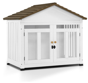 Hot <span class=keywords><strong>Sale</strong></span> Luxus Massivholz Hunde möbel Hundehütte Moderne Haustier kiste Holz Haustier haus Outdoor Hundehütte mit Veranda - Product Image 2