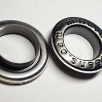 Œillets ronds en laiton plaqué sur mesure, fabriqués en Chine, OEM/ODM, multicolores, pour sacs et vêtements, sans nickel