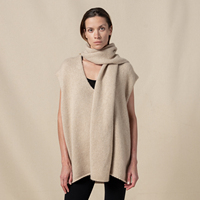 En gros Débardeurs décontractés pour femmes, Pull épais 100% Cachemire sans teinture, Ensemble de gilets pour femmes, Hauts tricotés sans manches amples et décontractés pour femmes