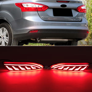 Luci Posteriori per Paraurti <span class=keywords><strong>Ford</strong></span> <span class=keywords><strong>Focus</strong></span> 3 Sedan e Hatchback 2012-2014, Riflettori LED, Luci di <span class=keywords><strong>Stop</strong></span> e Freno, Accessori Auto - Product Image 6