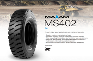 ยางรถบรรทุกแม็กแซม MS402 30.00R51 18.00R33 E4 สำหรับรถดัมพ์ รถบรรทุกเหมือง ยางนอกถนน สำหรับเปลี่ยน - Product Image 4