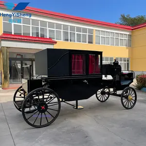 Carruaje de caballo de alta calidad, buggy de caballo de boda real romántica, carro de caballo de jardín