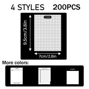 Transparent <b>Waterproof</b> 50 <b>Sheets</b> Self-Adhesive Sticky Note Pads Notepads for School Stationery & Office Supplies Term Begins - Product Image 6