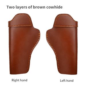 Handgemaakte <span class=keywords><strong>Western</strong></span> Lederen Pistoolholster Met Op Maat Gemaakte Cowboygordelholster Voor Revolvers Cortex Been Gun Holster Rechterhand - Product Image 4