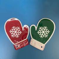 Sacs en Mylar à fermeture éclair en plastique refermables avec logo personnalisé, forme spéciale, pour les fêtes de Noël