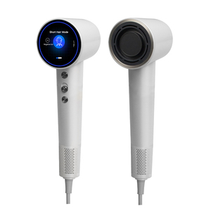 Sèche-<span class=keywords><strong>cheveux</strong></span> multifonctionnel pour femmes, style vertical, électrique, sans lame, séchage à sec, boucleur, brosse à <span class=keywords><strong>cheveux</strong></span> rose, ensemble et logo - Product Image 2