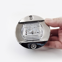 ANHEART 12V 135 Degrés Étanche blanc rond inox vitesse bateau navigation marine led poupe lumière