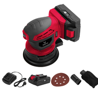 Lijadora Orbital Inalámbrica de Alta Calidad de 18V 20V con Batería de Litio Recargable de 125 mm para Madera