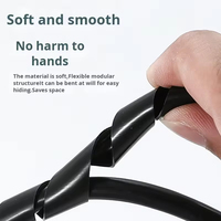Aislamiento Resistente a Altas Temperaturas / Protector de Cable de Silicona Anti-UV en Espiral / Cubierta de Cable Enrollado 4*6*1mm