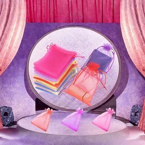 Sac Cadeau en Organza Transparent avec Cordon de Serrage, Personnalisable avec Logo Yirui, Différentes Tailles, en PVC, pour Emballage de Bijoux, Vente en Gros, Chine - Product Image 4