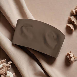 נגד החלקה של נשים חלקה אלונקת סטרפלס סטרפלס בסיס ללא מרופד צינור עליון לא מרופד חזיית ערכות קצר - Product Image 3