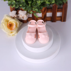 60 सेमी BJD गुड़िया के लिए लघु जूते प्लास्टिक pvc प्यारा तितली जूते जूते के फ्लैट राजकुमारी जूते 7 सेमी रबर सैंडल - Product Image 4