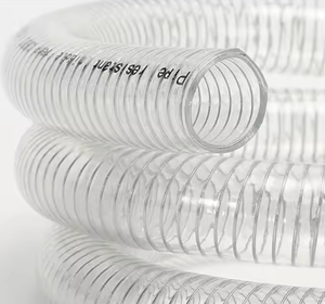 Manguera de PVC trenzada textil transparente no tóxica Flexible para uso en agua y alimentos para tubos de plástico - Product Image 2