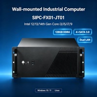 PC industriel SEAN OEM Intel Core I3 I5 I7 I9 12e/13e génération 6 ports COM RS232 RS485 2.5GbE LAN DDR4 128 Go M2 2 PCIe X16 Montage mural