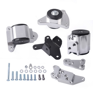 Kit de Soporte de Motor Crastp para Honda RSX EP3 K20 02-06, Aluminio Plateado con Herrajes - Product Image 5