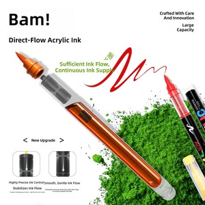 Juego de Marcadores Acrílicos de 488 Colores, Rotuladores de Dibujo Líquido Rectos en Estuche Portátil para Estudiantes de Arte - Product Image 2