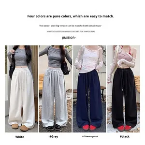 <span class=keywords><strong>Pantalon</strong></span> décontracté pour <span class=keywords><strong>femme</strong></span>, coupe bootcut, taille haute, style vintage européen, en <span class=keywords><strong>velours</strong></span> de coton et polyester, pour la vente en gros transfrontalière - Product Image 2