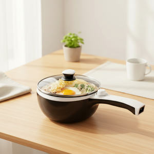 Marmite Électrique Tendance 2026 Améliorée 1,5L Mini Portable Antiadhésive, Poêle Électrique Multifonctionnelle pour Nouilles Rapides - Product Image 1