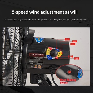Ventilateur de sol oscillant, ventilateur industriel haute puissance, ventilateur de bureau portable, ventilateur vertical et au sol pour la maison - Product Image 3