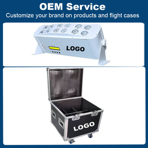 6PCS với trường hợp chuyến bay 12x20W pin LED PAR Powered uplights DMX điều khiển sân khấu đám cưới 6in1 rgbwauv uplight không dây mệnh ánh sáng - Product Image 5