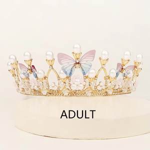 Adolescent Cosplay princesse diadème cheveux bijoux accessoires roi couronne Corona mariée or mariage mariée rose fleur diadèmes couronnes - Product Image 4