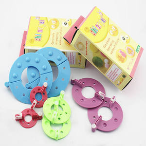 Di alta qualità fai da te Craft ABS Pom Pom Pom Maker maglieria telaio Set 4 taglie all'ingrosso per filati per indumenti e pon Ball Maker - Product Image 3