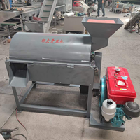 Machine automatique électrique de défibrage des fibres de noix de coco, broyeur d'extraction de la fibre de coco pour le traitement industriel des coques de noix de coco