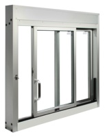 Fenêtres en aluminium coulissantes et à battants NFRC AS2047 TOMA avec charnières, fenêtre coulissante verticale, butée de fenêtre coulissante