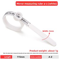Ring Measuring Tape Magnifying Glass Finger Circumference Ring Size Tool US UK Hong Kong Sizes Ring Sizer