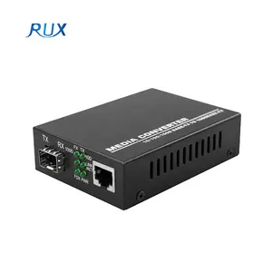 10/100/1000M RJ45 Port SFP <span class=keywords><strong>Fiber</strong></span> Gigabit Ethernet <span class=keywords><strong>Fiber</strong></span> <span class=keywords><strong>Optic</strong></span> Media <span class=keywords><strong>Converter</strong></span> Prix - Product Image 1