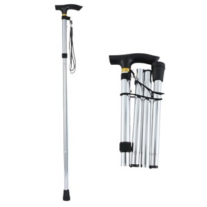 Bastón de Aluminio para Personas Mayores, 5 Secciones, Telescópico, Antideslizante, Retráctil, para Senderismo y Trekking - Product Image 6