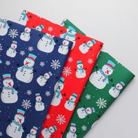 Kertas Kemasan Bunga Tahan Air Dekorasi Manusia Salju Natal Kertas Buket Florist Kertas Kemasan Hadiah Bunga