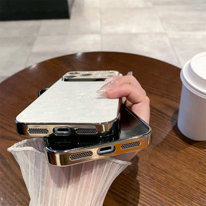 Custodia di Lusso Premium con Glitter Lucidi e Motivo a Conchiglia Diamantata per <span class=keywords><strong>iPhone</strong></span> 17 Pro Max 16 15 <span class=keywords><strong>14</strong></span> 13, Cover Protettiva Completa per Fotocamera - Product Image 5