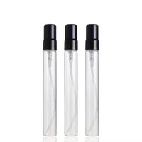 Distributeur de parfum de voyage portable avec 2ml 3ml 5ml 10ml flacons de pulvérisation en verre bouchon à vis en forme de cylindre pour les voyages en déplacement