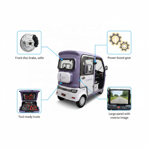Tricycle électrique avec moteur 2000W, pour le transport de marchandises <span class=keywords><strong>et</strong></span> de passagers, taxi, livraison de nourriture, CKD, Pérou, <span class=keywords><strong>Bolivie</strong></span>, Équateur, robuste, tout-terrain, avec 4 portes - Product Image 2