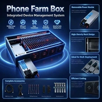 Armoire de contrôle de groupe téléphonique 20 baies 64 Go RAM/4 Go ROM pour opération matricielle KOL, optimisation de l'engagement des fans, compatible S8/S9/S10/ZFlip