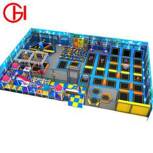 Fabricant d'équipement de parc de trampoline intérieur Trampoline Square Commercial Jump Kids Indoor Trampoline Park à vendre - Product Image 3