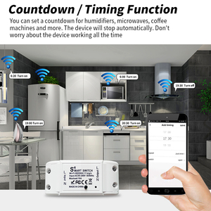 Dispositif intelligent pour la maison SIXWGH Cozylife Home Assistant 10A <span class=keywords><strong>WiFi</strong></span>, interrupteur contrôlé par la voix Alexa, compatible AC 110V/220V, pas de hub requis, <span class=keywords><strong>module</strong></span> à distance. - Product Image 5