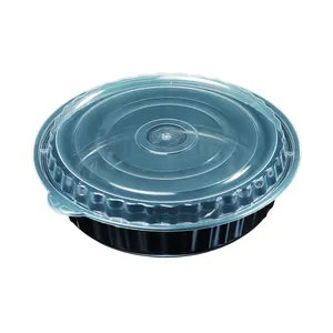 Superior Quality 48Oz Disposable Microwavable Round Food Takeout Container With Leak Proof
