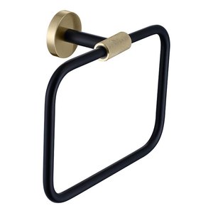 HONGDEC <span class=keywords><strong>Porte</strong></span>-<span class=keywords><strong>serviette</strong></span> mural noir, gain de place, <span class=keywords><strong>porte</strong></span>-<span class=keywords><strong>serviette</strong></span> de salle de bain, peut contenir une <span class=keywords><strong>serviette</strong></span>, idéal pour les petits meubles de salle de bain - Product Image 2