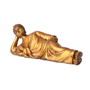 พระพุทธรูปปางนอนสีทองของตกแต่งพระพุทธรูปนอนฮินดูประเทศไทย - Product Image 2