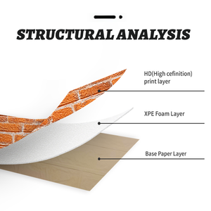 Adesivi Murali 3D in Stile Retrò e <span class=keywords><strong>Carta</strong></span> <span class=keywords><strong>da</strong></span> <span class=keywords><strong>Parati</strong></span> Decorativa Autoadesiva con Motivo <span class=keywords><strong>a</strong></span> Mattoni - Product Image 3