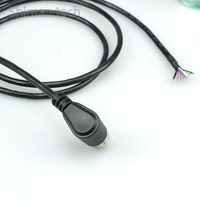 Câble audio DIN 8 broches à angle droit pour microphone